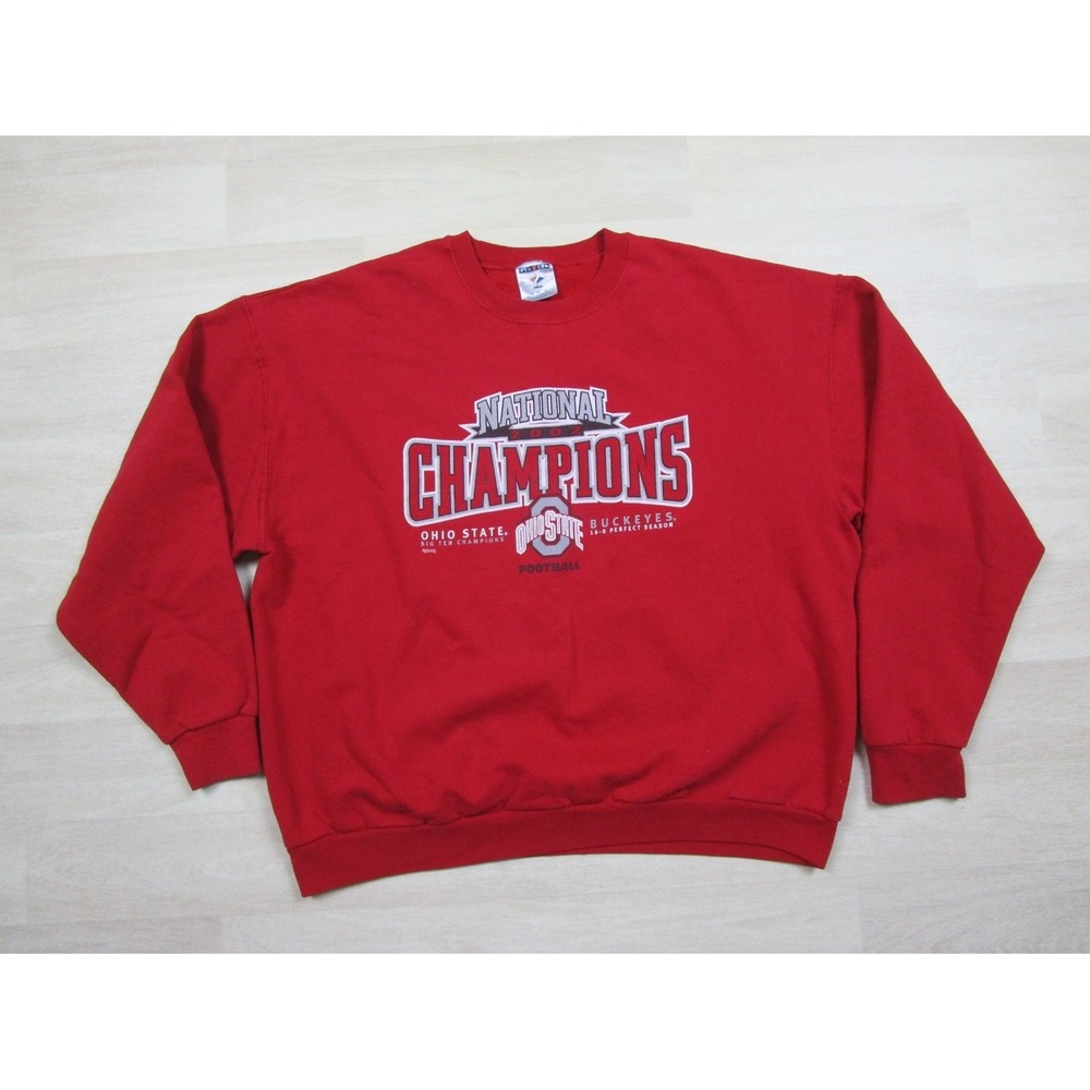 Vintage Ohio State‎ Buckeyes 2002 Sweatshirt XL National Champions Football NCAA